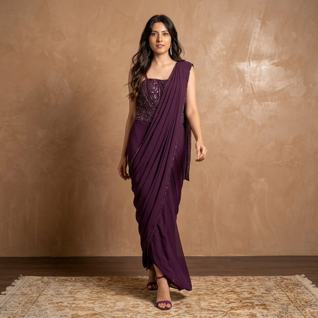 Vasvi Saree Gown