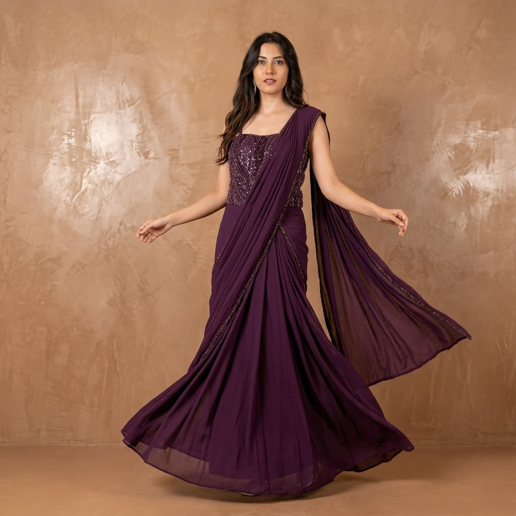 Vasvi Saree Gown