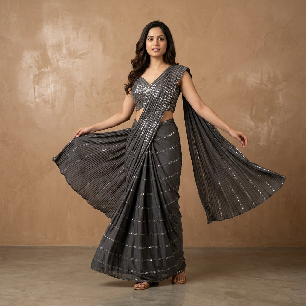 Dhruvi Saree Gown